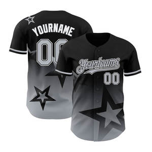 Color personalizado y tamaño precio barato sublimación béisbol Jersey equipo desgaste manga corta sublimación béisbol Jersey - Product Image 4
