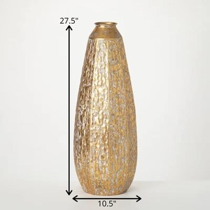 Artistic Look Gold Finished Floor Metal <b>Vase</b> for Luxury Home Decoration Event Display and Creative Floral Decorative Arrangement - Product Image 3