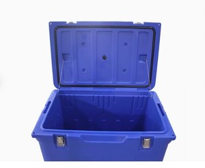 Cubo contenedor de transporte de hielo seco de Metal de madera aislada - Product Image 4