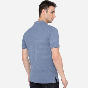 Diseño personalizado de los hombres para la camiseta del Polo de manga corta transpirable en el patrón sólido hecho en Pakistán-220 gramos de tela de color liso - Product Image 4