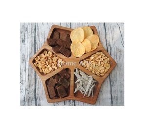 Plato de servicio de madera de diseño maravilloso para bodas y eventos Use plato de servicio de chocolates a bajo precio - Product Image 1