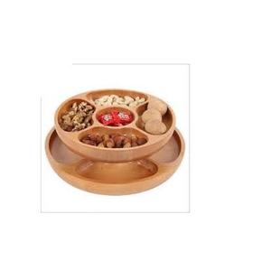 Bandejas de madera de Acacia, bandeja decorativa ecológica de alta calidad para frutas secas y dulces al mejor precio - Product Image 3