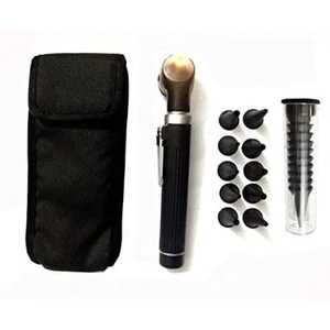 Mini otoscopio LED de fibra óptica portátil de alta calidad, bolsa de fuente de energía eléctrica de acero inoxidable para base de instrumentos quirúrgicos - Product Image 4