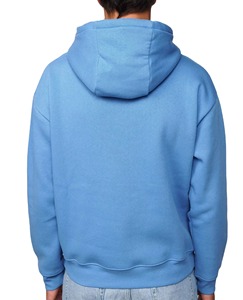 Venta al por mayor de peso pesado 320 gramos sudaderas con capucha Unisex logotipo personalizado polar cálido color sólido sudaderas con capucha - Product Image 5