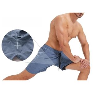 Pantalones cortos deportivos para hombre de poliéster 100% al por mayor, diseño personalizado de secado rápido y respetuoso con el medio ambiente con estilo de calle de color sólido - Product Image 3