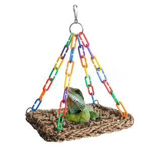 Hamaca para Reptiles ELEVE, Tejida Naturalmente en Tela Oxford, Impermeable y Ecológica, Columpio para Dragones Barbudos y Geckos, Decoración para Hábitat de Mascotas - Product Image 3