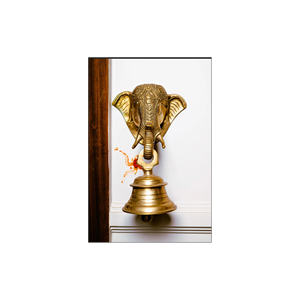 Prosperidad Ganesh Bell Con el rostro sereno del Señor Ganesha, - Product Image 2