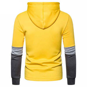 เสื้อฮู้ดผู้ชายแบรนด์ดัง ตัดต่อผ้าฟลีซ อุ่นสบาย สไตล์สปอร์ต ลำลอง สตรีทแฟชั่น ไซส์ XS แบบมีซิป สำหรับฤดูหนาว - Product Image 3