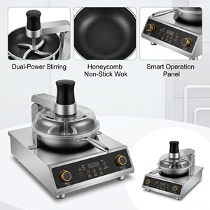 Commercial <b>Automatic</b> Wok Cooking Machine Induction <b>Stirrer</b> for Restaurant Chain Central Kitchen Equipment - Product Image 4