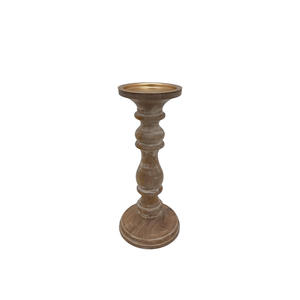 New Arrival Brown Finished Metal <b>Pillar</b> Candle Holder for Home & Wedding Tabletop Decorated Luxury Candle <b>Pillar</b> Handmade - Product Image 2