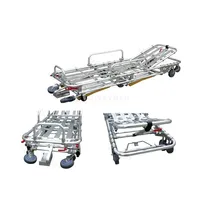 Chariot pliant en alliage d'aluminium SY-K012, idéal pour les opérations d'ambulance, de premiers secours et de sauvetage