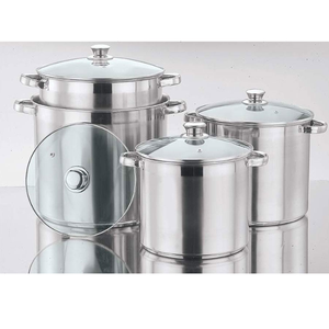 Tùy chỉnh thép không gỉ Cookware <span class=keywords><strong>Set</strong></span> 3 bền, linh hoạt chất lượng cao đồ nấu nướng cho nhà bếp bao gồm chậu chảo & nắp - Product Image 3