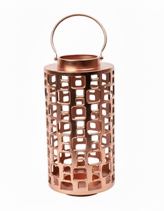 Lanterne décorative en métal, lanterne de mariage, lampe à vent, décoration de lanterne, lanterne en métal pour cour extérieure, lanterne à bougie avec poignée - Product Image 6