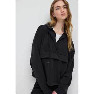 Sweat-shirt à demi-zip avec poche et texture douce - Product Image 1