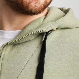 Sweats à capuche quart de fermeture éclair pour hommes en plein air motif à carreaux vêtements d'hiver col montant tissu polaire teint en vrac disponible - Product Image 6