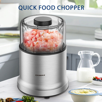 Harga Pabrik Kitchener Electric Manual Stainless Steel Komersial Rumah Tangga Penggiling Pencacah Makanan Mixer Motor Full Copper