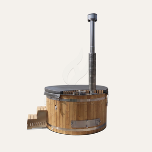 Jacuzzi de Lujo para Exteriores, de Madera Carbonizada, con Calefacción a Leña, de Acero Inoxidable, para Jardín, Venta al Por Mayor - Product Image 2