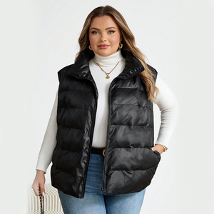 Nuevo Chaleco Acolchado de Lona Impermeable y Cortavientos con Rayas de Invierno para Mujer, Uso en Exteriores, Opción de Logotipo Personalizado, Estilo Urbano - Product Image 6