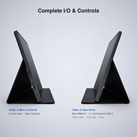 Moniteur portable USB-C 15,6 pouces OEM ODM FHD 1080P double Type-C, écran externe mini pour ordinateur portable, téléphone, PC