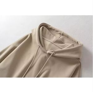 Vente en gros de sweats à capuche en coton biologique imprimé Oem personnalisé pour femmes - Product Image 3
