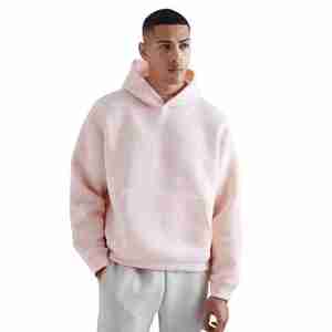 Sudaderas con capucha Unisex para hombre, sudadera informal de algodón en blanco con rizo francés Vintage, sudadera personalizada de alta calidad con lavado ácido desgastado para hombre - Product Image 6