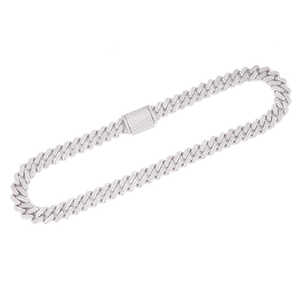 Cadena Cubana de Oro Sólido de 14K de 13MM con Diamantes, Joyería de Diamantes Premium - Product Image 3