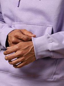 Men's Custom Logo 400 GSM <b>Thick</b> <b>Fleece</b> Thermal Hoodie Oversized Drop Shoulder Sweatshirt 100% Cotton Winter Wholesale Solid - Product Image 5