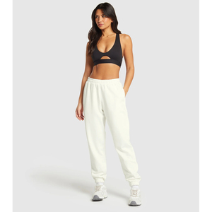 Pantalon de survêtement à taille épaisse pour femmes avec cordes à coupe droite costume de corps nouvelles innovations en gros vêtements d'hiver à devant plat - Product Image 4