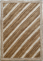Fabricant direct prix usine fait à la main moderne tressé indien plat tissé chanvre tapis rayures matériau naturel tapis ensembles