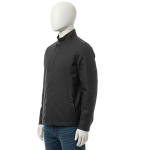 Mens Canvas Jacket With Mandarin Collar Cotton Twill Durable Outerwear Fashionable Casual <b>Coat</b> For Autumn Winter Daily Wear - Product Image 5