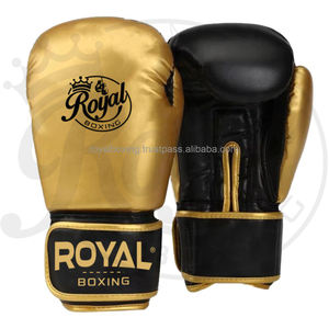 Guantes de Boxeo Negros de Cuero Real Hechos a Medida - 16 oz para Adultos - Product Image 2