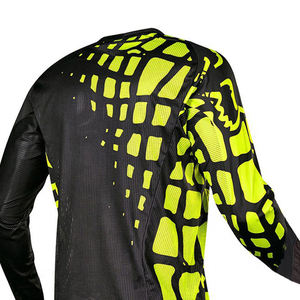 100% Sublimación personalizada de alta calidad BMX Jersey 100% Poliéster Motocross Racing Mangas largas Técnicas impresas - Product Image 3