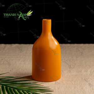 Jarrón de bambú de madera hecho a mano para decoración rústica del hogar artesanía de bambú ecológico y arreglo floral minimalista - Product Image 3