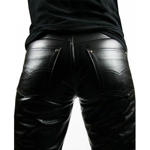 กางเกงหนัง PU น้ำหนักมาก สวมใส่สบาย เสื้อผ้าผู้ชาย กางเกงทรงสกินนี่สำหรับงานปาร์ตี้ ผลิตในปากีสถาน กางเกงหนังที่ดีที่สุด - Product Image 5