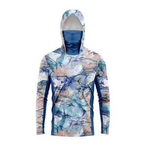 Custom Design Outdoor <b>Fishing</b> <b>Hoodie</b> Quick Dry Breathable UV Resistant Long Sleeve Shirt Waterproof Sublimated Shirt Hoodies - Product Image 3