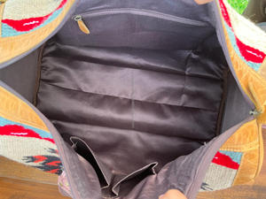 ใหม่ตะวันตก 100% เม็ดเต็มรูปแบบของแท้หนังกระเป๋าเดินทางมัลติฟังก์ชั่สายรัด Unisex กระเป๋าเดินทางกระเป๋าวีควีนเนอร์ - Product Image 6