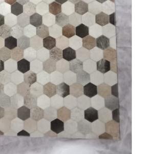 Venta caliente Premium hecho a mano Hair-on cuero Saddle Pads Patchwork alfombra diseño directo al por mayor del fabricante - Product Image 3