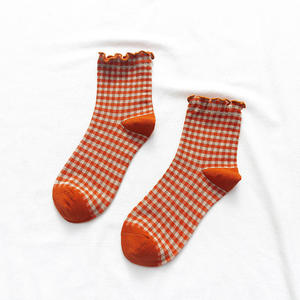 Custom <b>Women's</b> Spandex/Polyester Anti-Slip <b>Crew</b> <b>Socks</b>-Solid Color Daily Use Custom Colors & Logo - Product Image 4