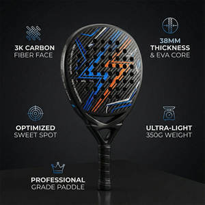 “OEM Custom High Quality Padel Racket with 18K/24K Carbon Fiber – Lightweight High Strength EVA Foam Core Padel Paddle - Product Image 5