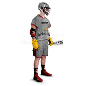 Uniforme de Lacrosse Personalizado de Talla Grande con Diseño Propio, Color y Logotipo a Elección, Transpirable, 100% Poliéster, Ropa Deportiva de Alta Calidad - Product Image 4