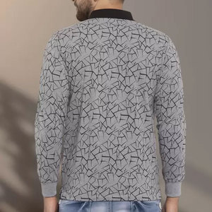 Sweatshirts de couleur unie grande taille pour hommes prix de gros personnalisable polyester coton mélangé basiques tricoté tissage imprimé vente - Product Image 5