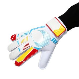 Durable Goalkeeper Gloves for Soccer Featuring Grippy Latex Breathable Finger Zones and Adjustable Straps for Secure Fit - Product Image 3