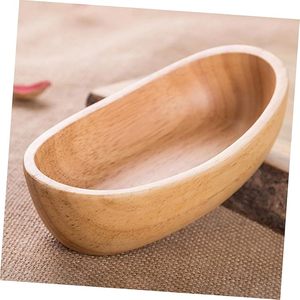 Bol en bois de manguier ovale durable d'origine éthique et fabriqué à la main pour un usage quotidien-Disponible en vrac - Product Image 4