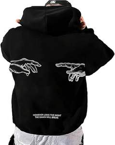 เสื้อฮู้ดผู้ชายคุณภาพสูง ผลิตตามสั่ง ผ้าฝ้ายหนานุ่ม ดีไซน์ใหม่ทันสมัยสำหรับฤดูหนาว พร้อมงานปัก - Product Image 6