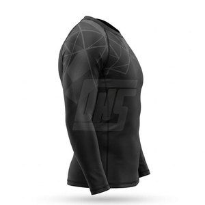 T-shirt de compression à manches longues pour homme, vêtements de sport athlétiques, sublimation personnalisée, entraînement, fitness, course à pied, vêtements de sport - Product Image 4