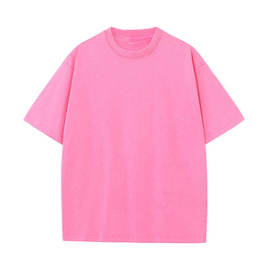 Camiseta de tendencia para hombre y camiseta de manga corta de gran tamaño 100% algodón para hombre calidad suave - Product Image 2