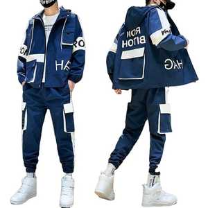 Survêtement de luxe, vente en gros, poche zippée, coupe-vent surdimensionné, pantalon deux pièces personnalisé, survêtement en Nylon pour hommes - Product Image 1