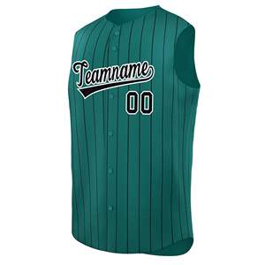 Camiseta con botones completos de béisbol personalizada, chaleco sin mangas, camiseta de equipo de béisbol - Product Image 3