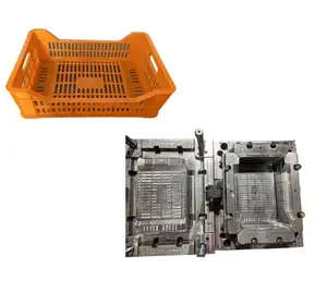 High Quality Customized Plastic Turnover Crate Box Injection Molds Factory in Taizhou