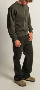 Sweat-shirt épais surdimensionné 450gsm lourd 100% coton pull sweat-shirt blanc uni logo de broderie personnalisé - Product Image 4